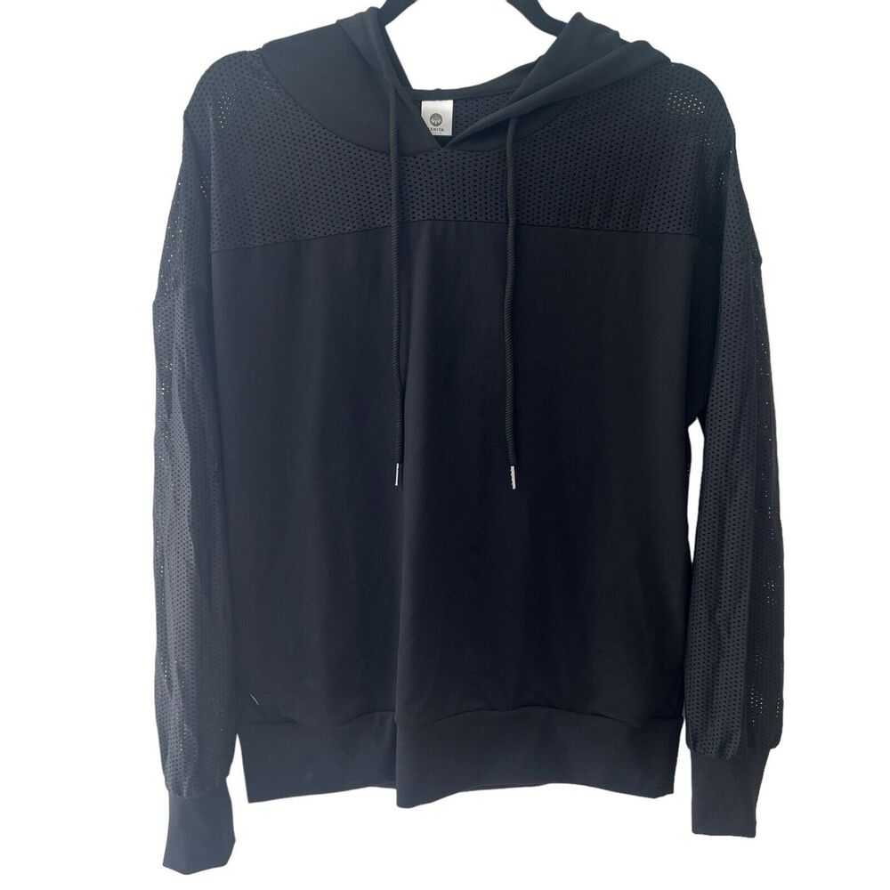 Senita Athletics Women’s Champion Mesh‎ Hoodie Black Size Small